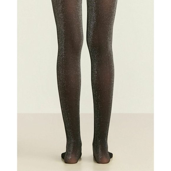 BCBGENERATION Black Shimmer Sparkle Tights - Picture 5 of 5